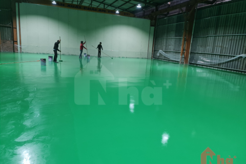 Sơn Epoxy sàn nhà xưởng tại Hà Nam